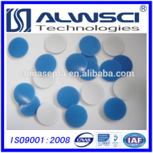 18mm azul PTFE Blanco septa de silicona en stock